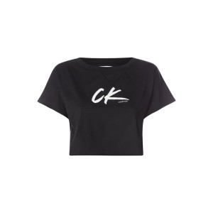 T-shirt o pudełkowym kroju z brzegami bez wykończenia