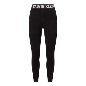 Legginsy skrócone z paskiem z logo