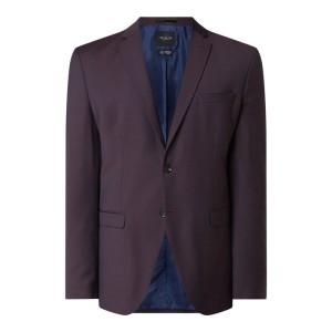 Marynarka na 2 guziki o kroju slim fit z klapami otwartymi model ‘Bill’