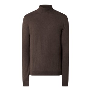 Sweter z wywijanym kołnierzem z bawełny model ‘Berg’