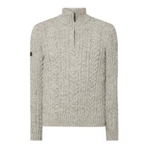 Bluza z kołnierzem z dodatkiem wełny