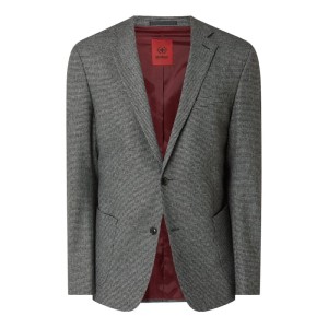 Marynarka na 2 guziki o kroju slim fit ze wzorem w pepitkę model ‘Arndt’