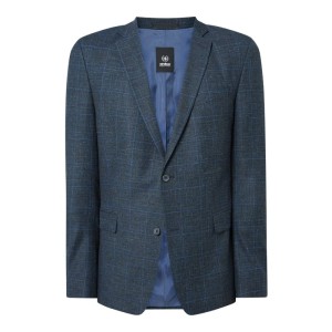 Marynarka na 2 guziki o kroju slim fit z dodatkiem lnu model ‘Alzer’