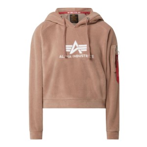 Bluza z kapturem i aplikacjami z logo