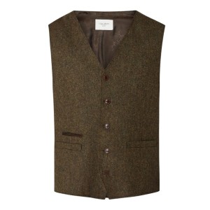 Kamizelka o kroju modern fit z wełny model ‘Warwick’