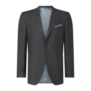 Marynarka na 2 guziki o kroju modern fit z lnu model ‘Terry’