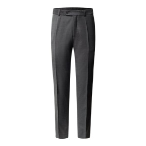 Spodnie do garnituru o kroju modern fit z żywej wełny