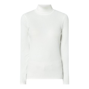 Bluzka z długim rękawem z prążkowaną fakturą