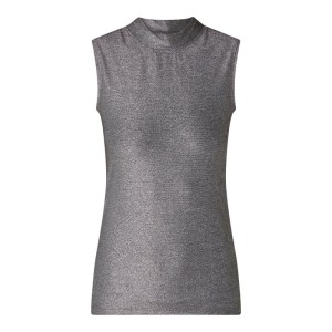 Top z błyszczącym efektem