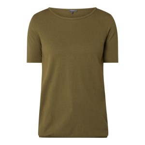 T-shirt z elastycznym dołem