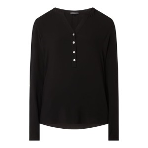 Bluzka z kołnierzem z lamówką