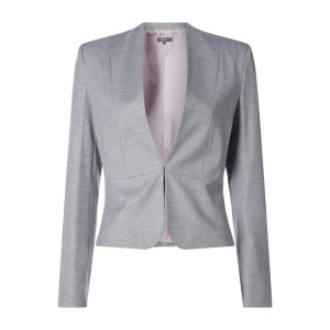 Krótki żakiet z tkanym wzorem