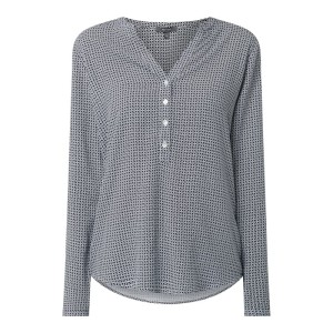 Bluzka z wiskozy z graficznym wzorem