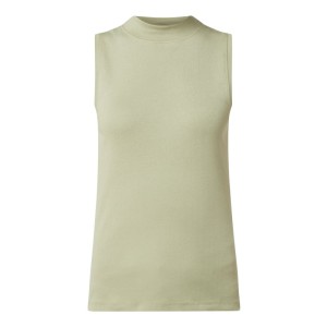 Top z bawełny ze stójką