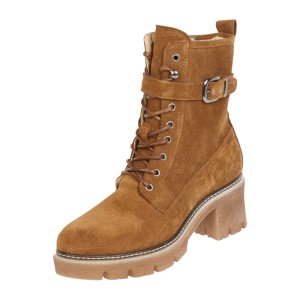 Buty ze skóry welurowej