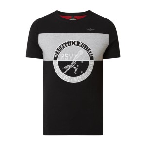 T-shirt z detalami z logo