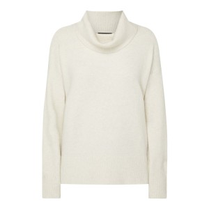 Sweter z wywijanym kołnierzem i obniżonymi ramionami model ‘Doffy’