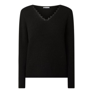 Sweter z ozdobną tasiemką model ‘Jennie’