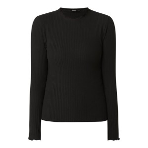 Bluzka z długim rękawem z prążkowaną fakturą model ‘Emma’