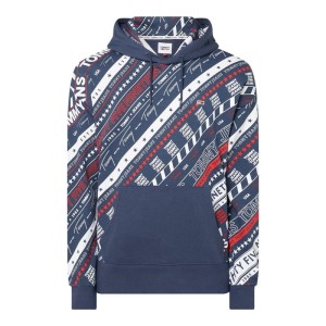 Bluza z kapturem z wzorem z logo