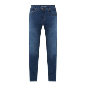 Jeansy o kroju straight fit z dzianiny dresowej stylizowanej na denim model ‘Jog'n Jeans’