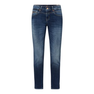 Jeansy o kroju slim fit z dodatkiem streczu