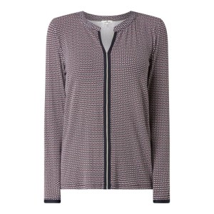 Bluzka z kołnierzem z lamówką