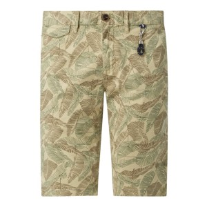 Bermudy o kroju regular slim fit ze wzorem na całej powierzchni model ‘Josh’