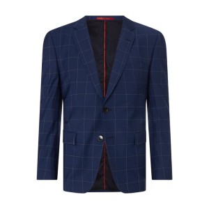 Marynarka zapinana na 2 guziki o kroju slim fit ze wzorem w kratę model ‘Jeffery’