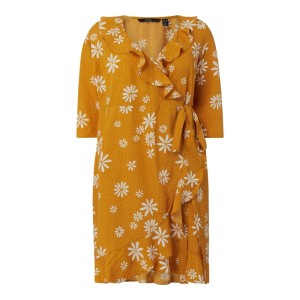 Sukienka kopertowa PLUS SIZE z falbanami model ‘Lya’