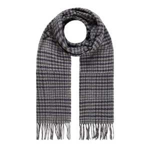 Szal z wzorem w pepitkę