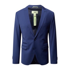 Marynarka zapinana na 2 guziki o kroju slim fit z dodatkiem streczu model ‘CiCastello’ ‘CIPOWERSTRETCH’