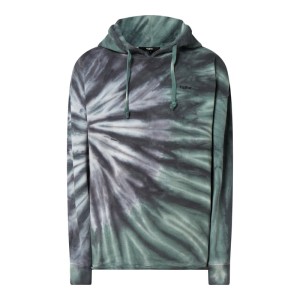 Bluza z kapturem o kroju oversized z efektem batikowania model ‘Kaido’