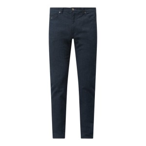Spodnie o kroju straight fit z dodatkiem streczu model ‘Cadiz’