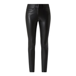 Spodnie o kroju skinny fit z imitacji skóry model ‘Ray’
