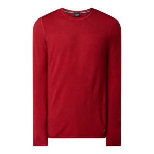 Sweter o kroju regular fit z wełny merino model ‘Lelio’