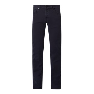 Spodnie o kroju slim fit z naszywką z logo model ‘John’