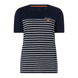 T-shirt PLUS SIZE ze wzorem w paski