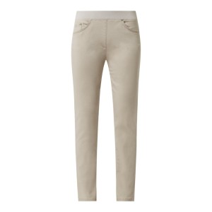 Luźne spodnie o kroju slim fit z dodatkiem streczu