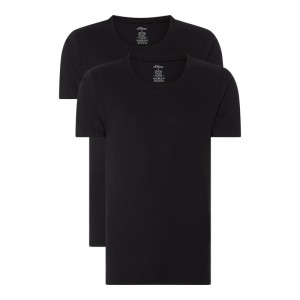 T-shirt z bawełny w zestawie 2 szt.