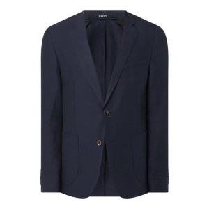 Marynarka na 2 guziki o kroju slim fit z lnu model ‘Hoverest’