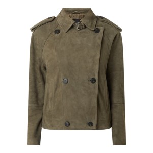 Kurtka skórzana ze skóry welurowej model ‘Calamo’