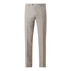 Spodnie do garnituru o kroju slim fit z mieszanki lnu