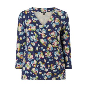 Sweter PLUS SIZE z kwiatowym wzorem model ‘Alayja’
