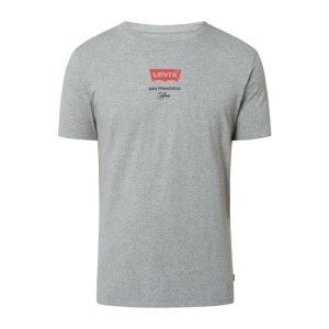 T-shirt z logo - Levis - Szary