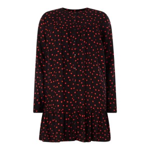 Sukienka koszulowa PLUS SIZE ze wzorem w kropki model ‘Carnia Life’