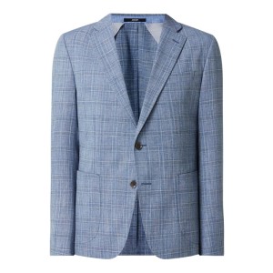 Marynarka na 2 guziki o kroju slim fit z dodatkiem lnu model ‘Hoverest’