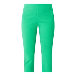 Spodnie capri o kroju straight fit z dodatkiem streczu model ‘Ina’