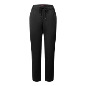 Luźne spodnie z zakładkami w pasie