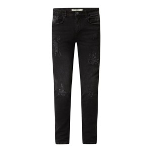 Jeansy o kroju slim fit z dodatkiem streczu model ‘Stockholm’